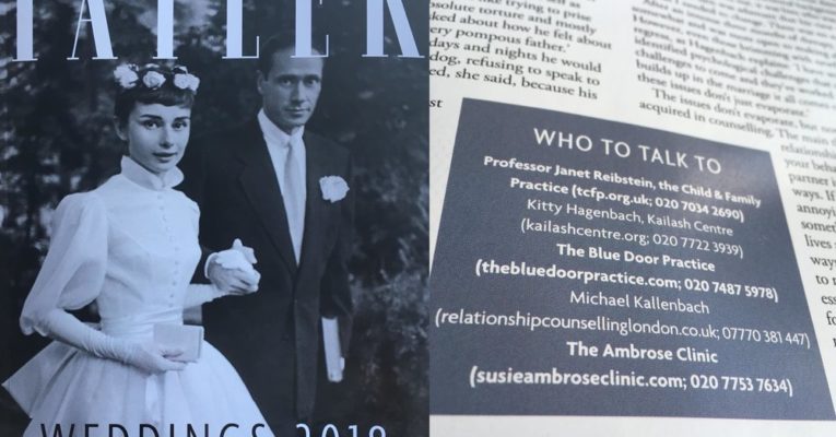 from the March issue of Tatler cover